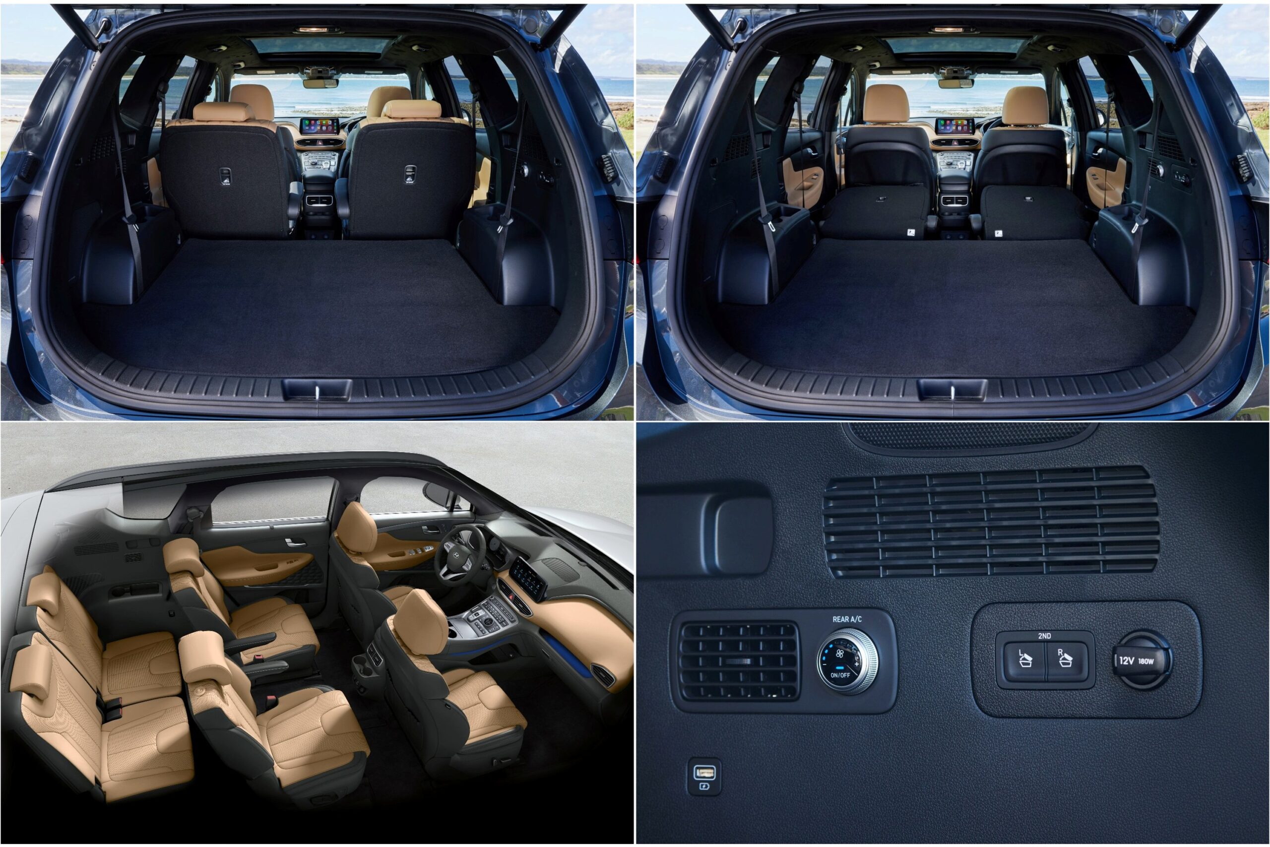 2023 Hyundai Santa Fe Hybrid Highlander cargo area 4 pic