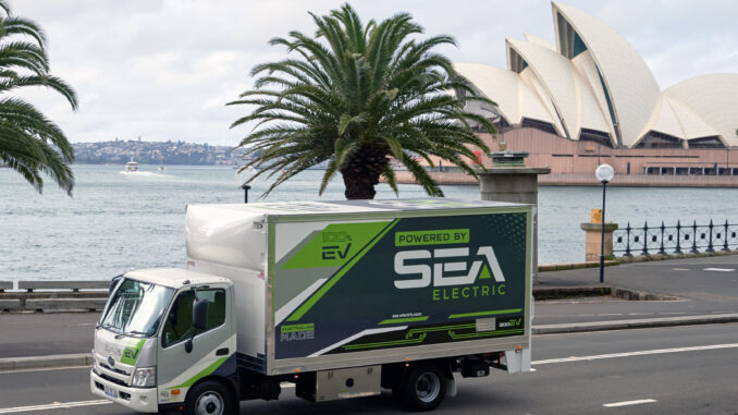 SEA Electric EV Demo truck