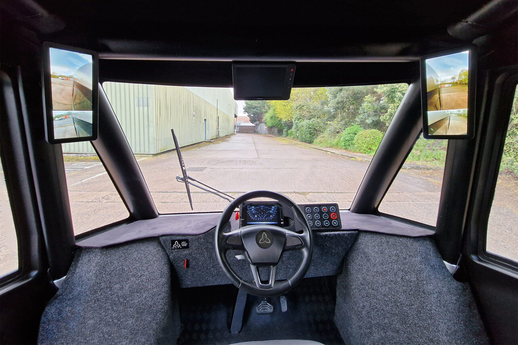 1 Watt EV eCV1 Prototype Central Driving Position