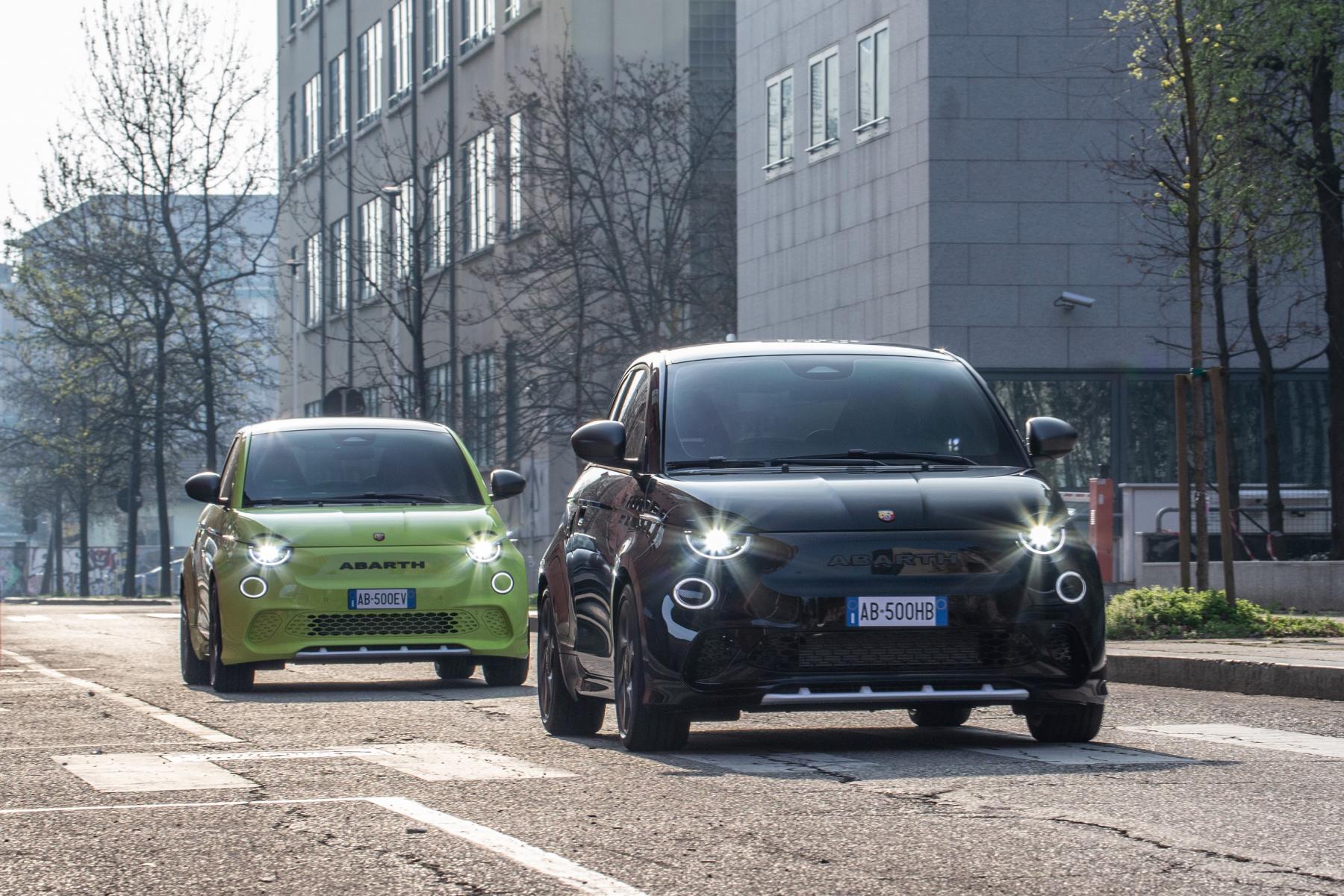 Abarth 500e range 