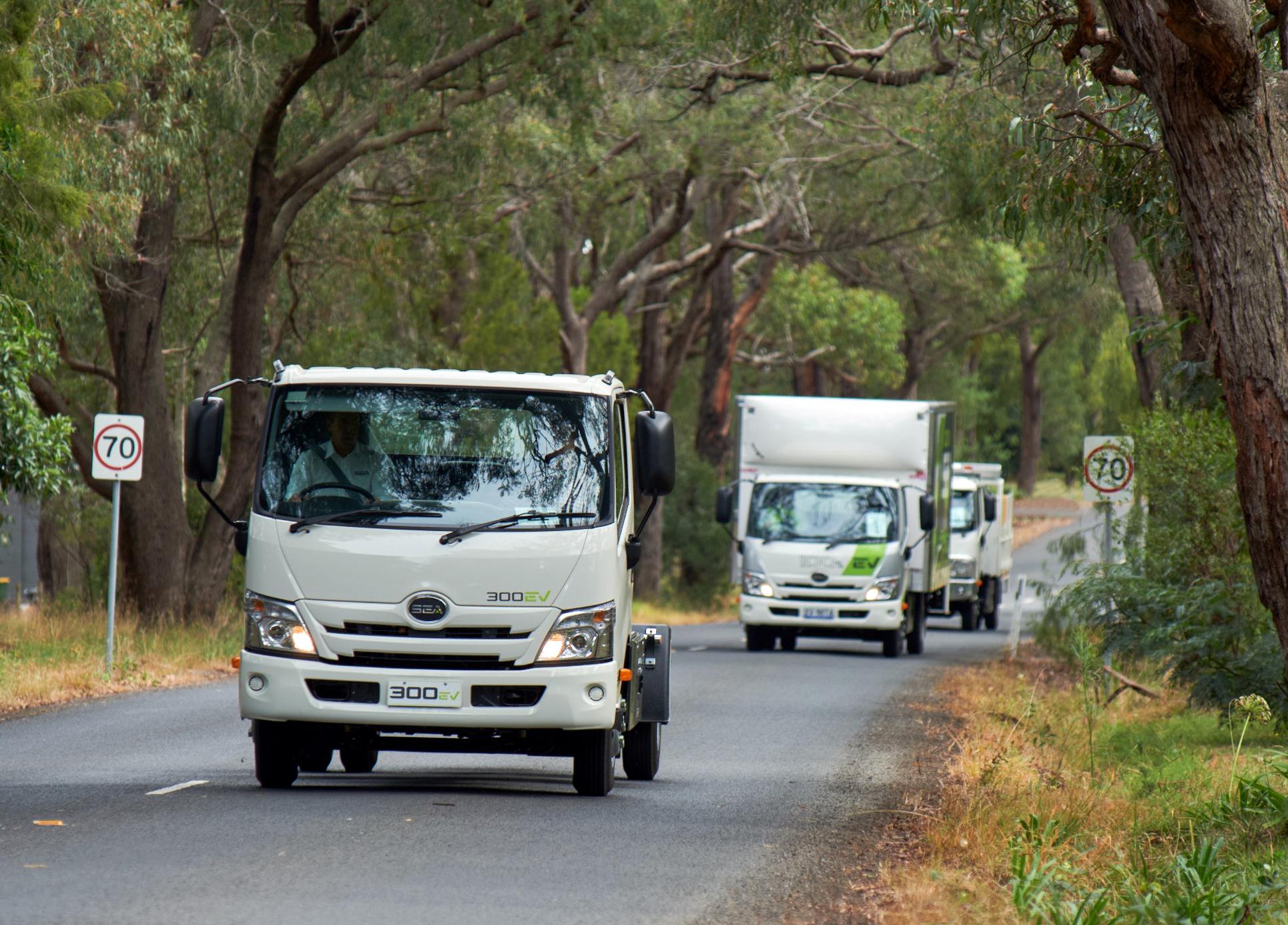 SEA electric fleet of trucks