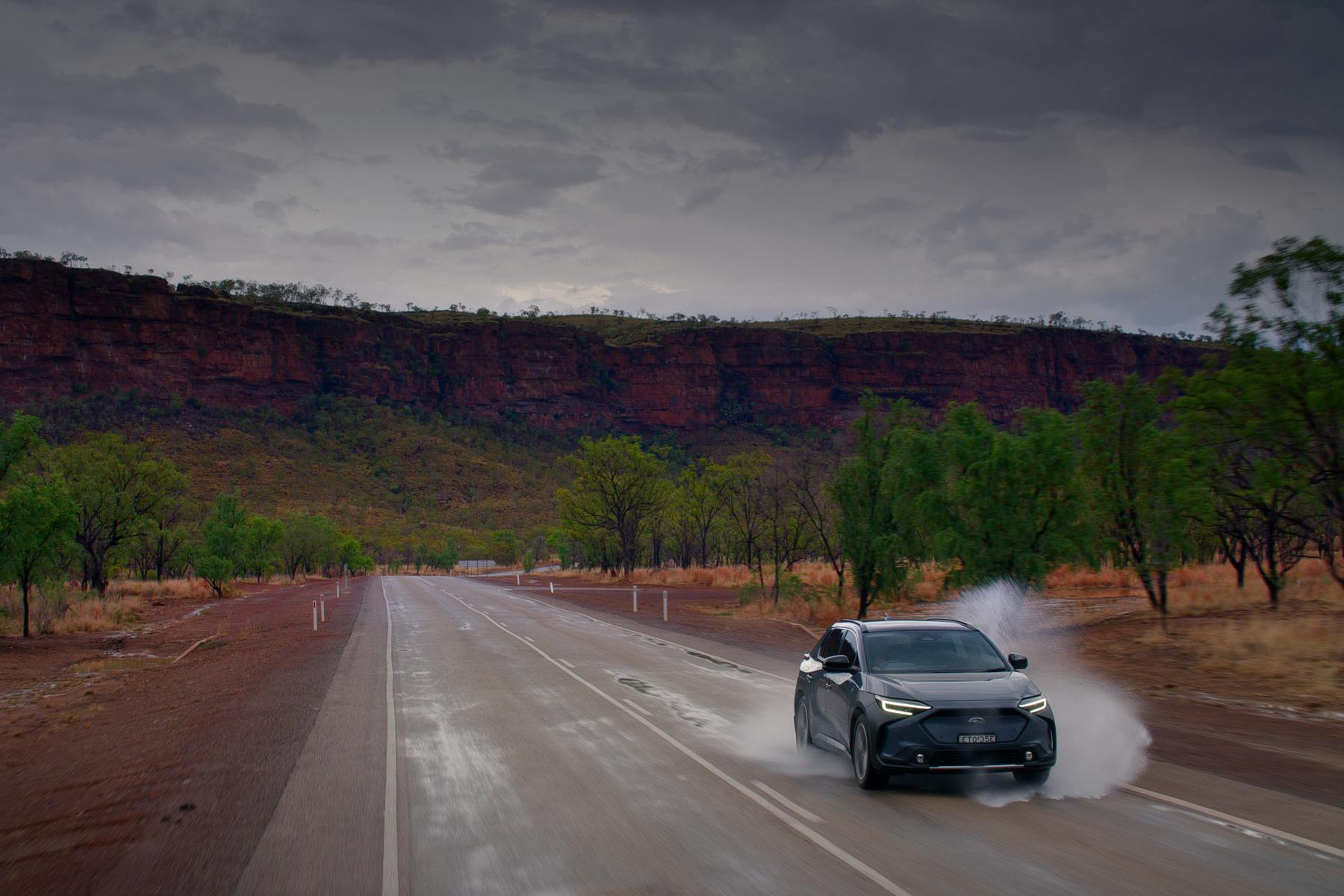 Subaru Solterra Overseas Model in Australian outback 8
