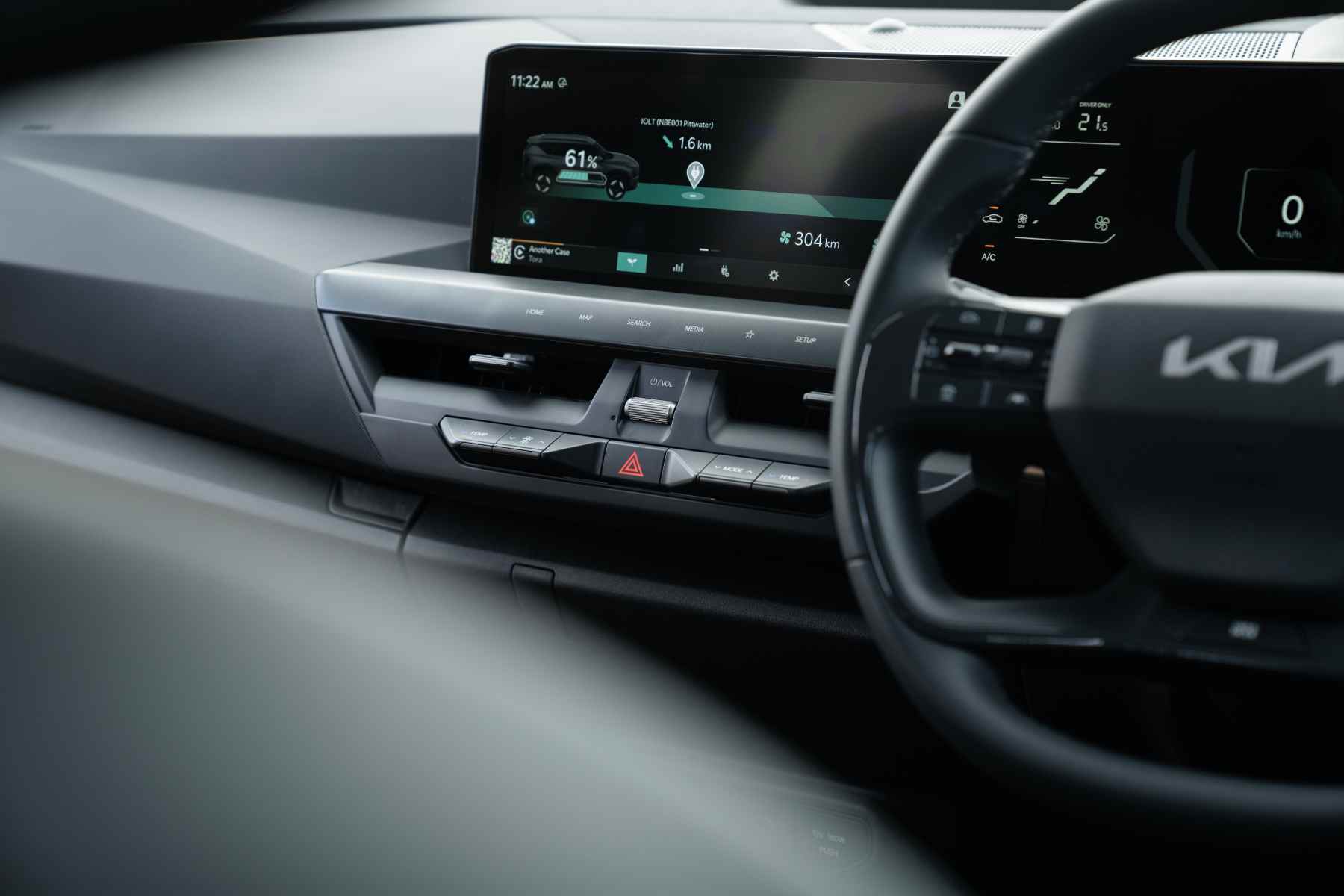 Kia EV5 front infotainment system and screen 1